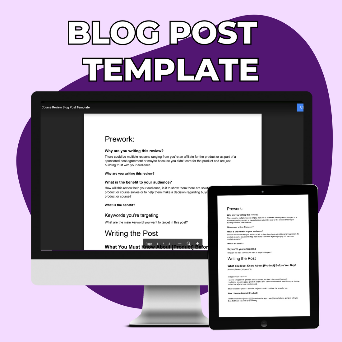 Blog Post Template (Product or Course Review)