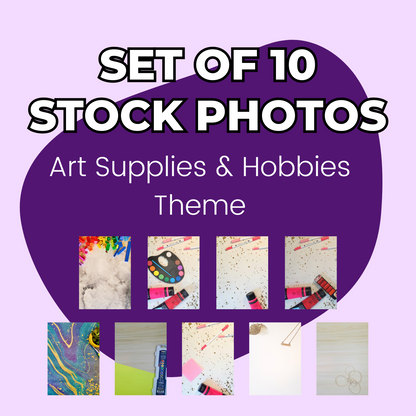 Art Supplies and Hobbies Stock Photos (set of 10)
