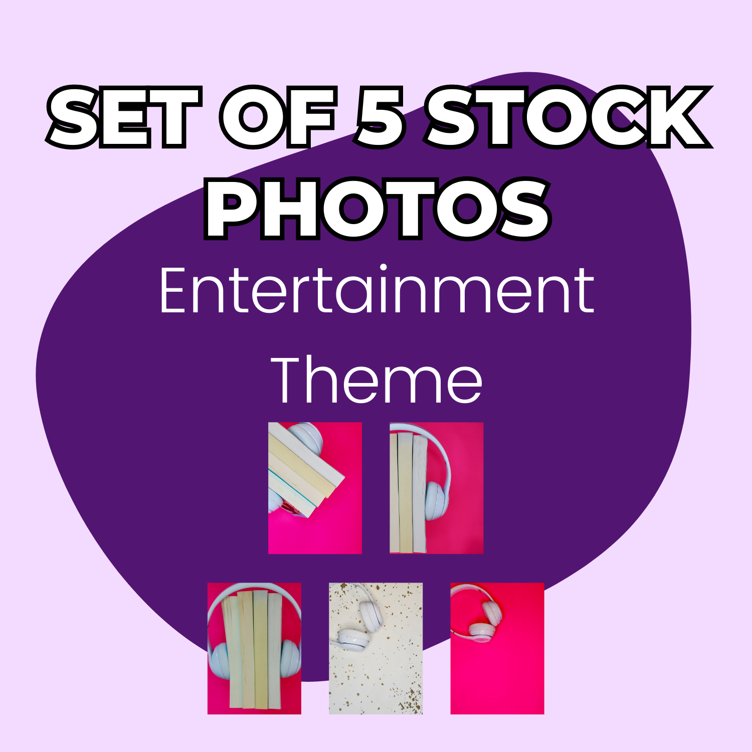 Entertainment Themed Stock Photos (set of 5)