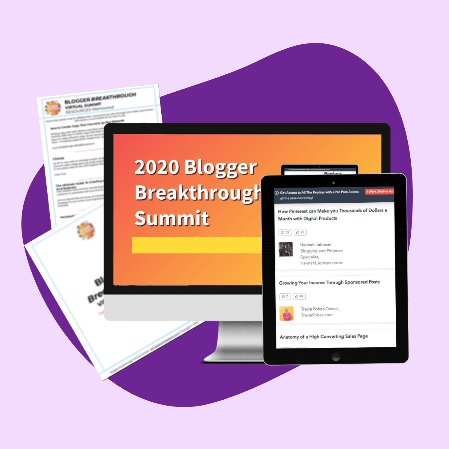2020 Blogger Breakthrough Summit Replay Pass through the Blogger Breakthrough Summit.