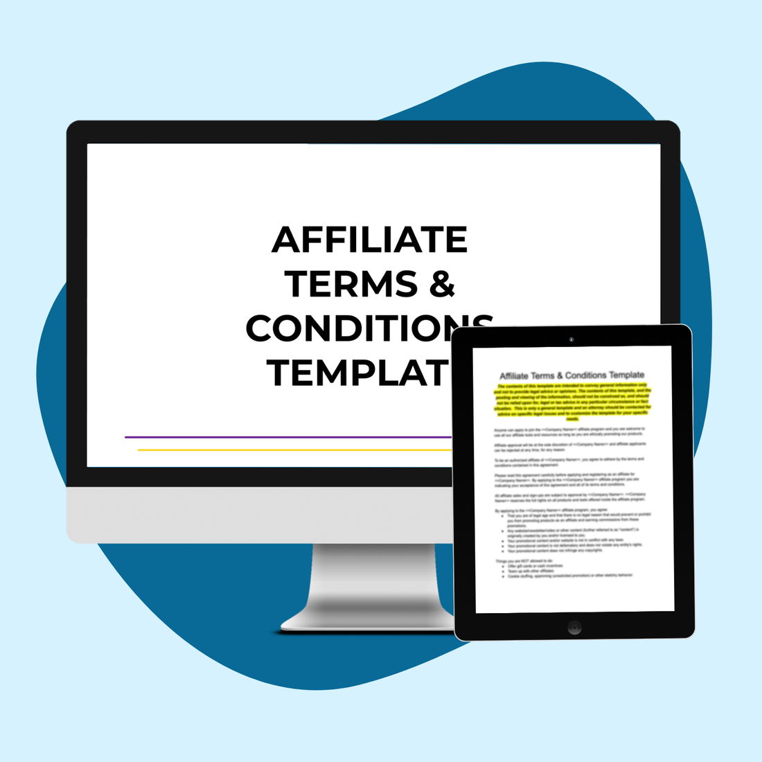 Affiliate Terms and Conditions Template
